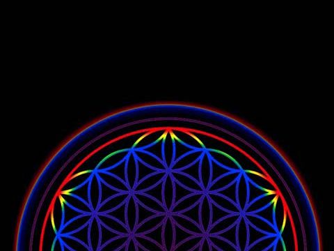 flower-of-life 3D wallpaper background phone meditation